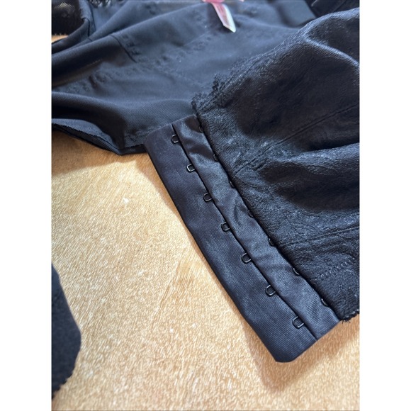 NEW Comfort Choice Posture Support Bra Black Lace Front Closure 46D 27-1105-9 - Picture 6 of 10